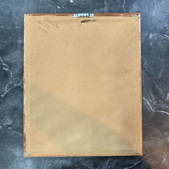 Paula Vaughan Framed Matted Vintage Wood Wall Art Decor - Picture 2 of 10